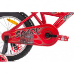 Detský bicykel 16" Rock Kids SPARK čierno-červený 